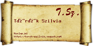 Török Szilvia névjegykártya