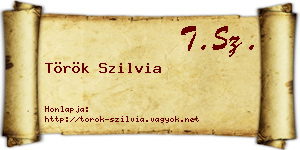 Török Szilvia névjegykártya